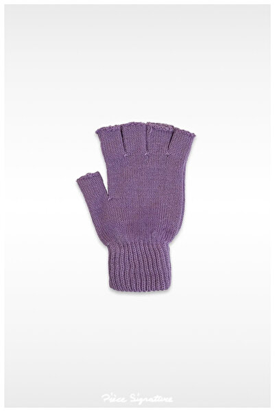 PIECE SIGNATURE New Autumn and Winter, Solid Color Windproof Acrylic Cut Fing...
