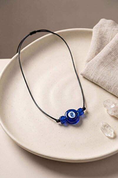 Inure Jewelry Handmade Bohemian Blue Evil Eye Necklace
