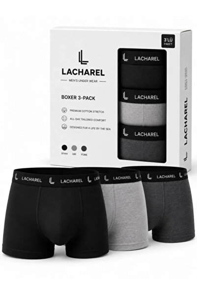 Veraura Lifestyle Men's Lycra Cotton Breathable Combed Cotton Boxer 3-Pack - ...