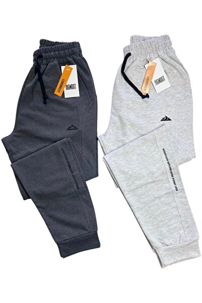 BİGMOST Men's 2-Pack Full-Fit Comfortable Casual Sweatpants Set with Pockets