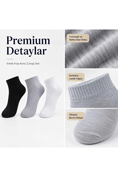 Generic Brand Men's Short Socks, 6-Pack and 12-Pack, 80% Cotton, Seamless Toe...