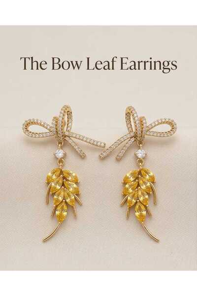 XUPING JEWELRY Leaf Model Zircon Stone Earrings