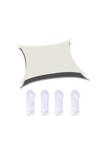 Generic LZQpearl Rectangle Sun Shade Sail Outdoor Garden Patio Yard Party Wat...