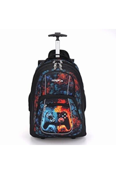 OEM Ghiozdan Troler Negru Gamer 15NF36 - 30x19x45cm