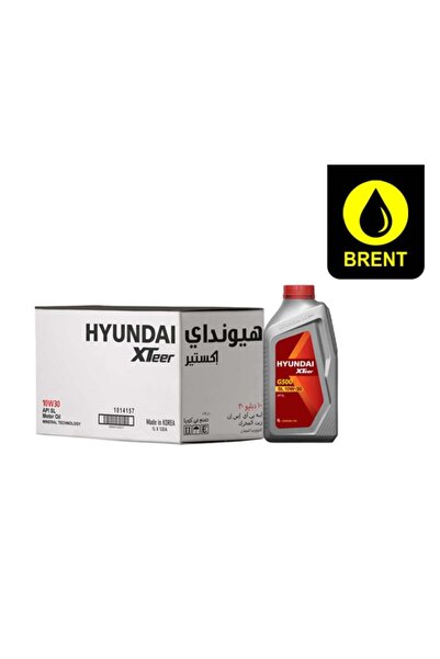 Hyundai زيت محرك اصطناعي XTeer 10W-30، عبوة كرتونية تحتوي على 12 زجاجة سعة 1 لتر