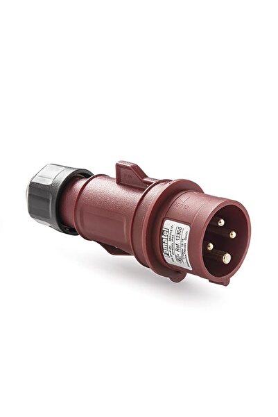 Generic Famatel Mobile Industrial Plug 16A 400V 3P+E+N IP54 Screw Terminal - ...