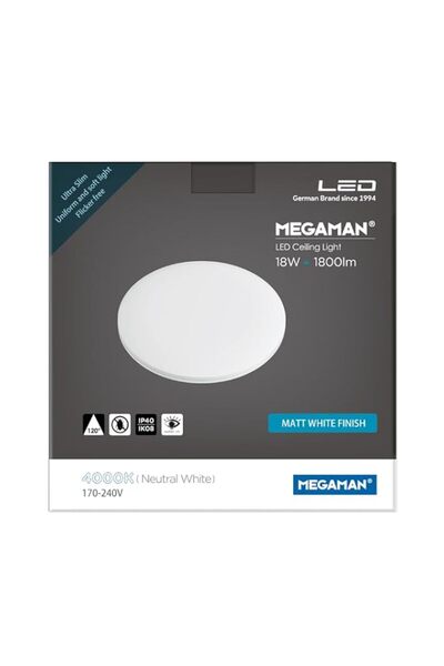 Generic Megaman Ceiling Light 18w 4000k Cool White