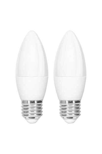 Generic Duravel 7W LED Candle Light Bulb, E27 Base, Warm White, Frosted(Pack ...