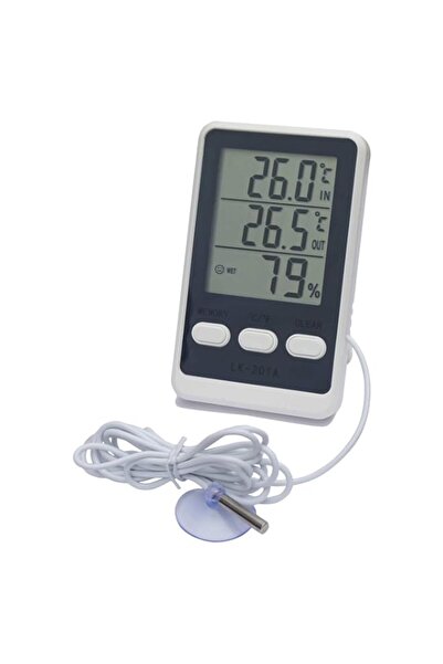 Generic Wired Indoor Outdoor Thermometer, Home Room Temperature Monitor with ...