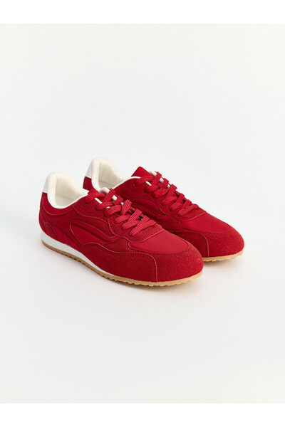 LC Waikiki Once Red Suede Look Women's Sneaker