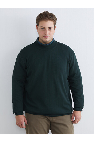LC Waikiki Rmz Gi̇yi̇m Farkiyla Half Fisherman Roba Collar Men's Knitwear Swe...
