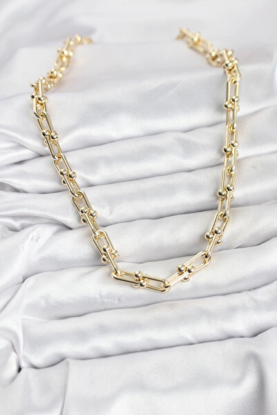 online kapsulavm avm alışveriş Brass Gold Color Tiffany Model Women's Necklace