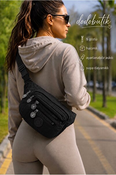 DodoButik Αδιάβροχες, ογκώδεις τσάντες μέσης με 5 θήκες