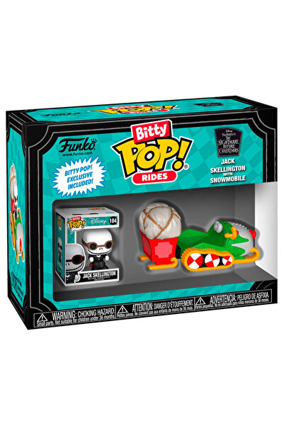 Funko Фигурка Bitty POP Райд Дисни Кошмарът преди Коледа Джак Скелингтън със ...