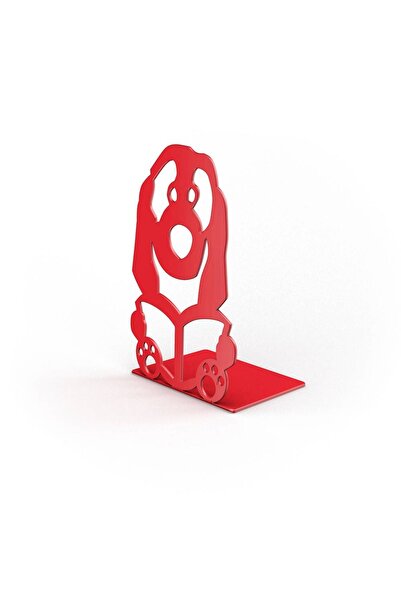 OEM Consola decorativa, din metal, Catel, rosu, 126 mm