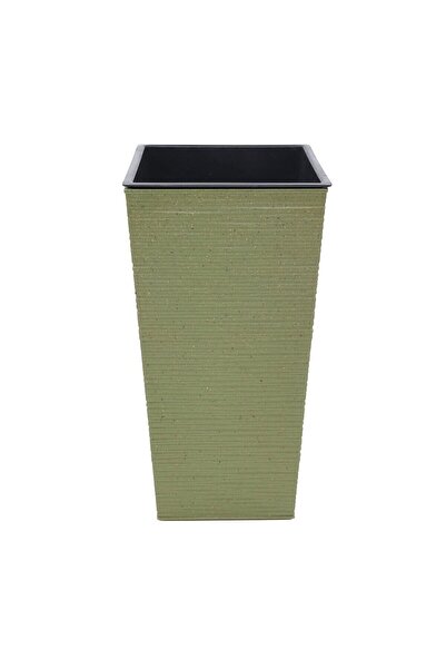 OEM Ghiveci din plastic Donna Woody, interior / exterior, cu masca, patrat, v...