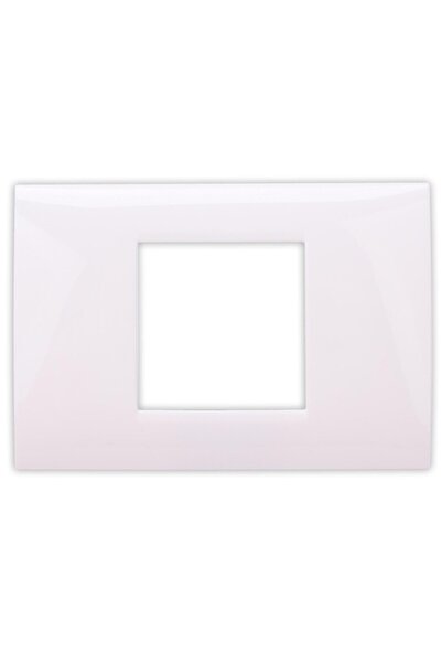 OEM Корпус Hoff BL-40802, 2 модула, бял, за контакт/ключ