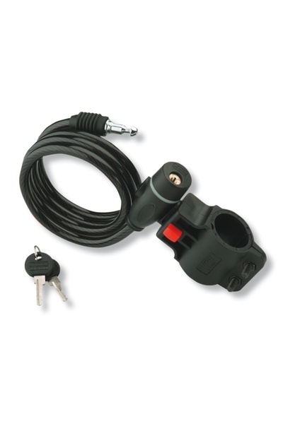 OEM Lacat antifurt bicicleta 1260, cu cheie si suport prindere, 100 cm