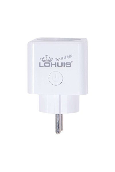 OEM Lohuis smart socket, Wi-Fi, 10/16A, 3680W, energy meter, protection conta...