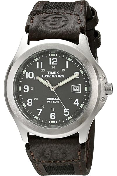 Timex Timex Men's Expedition Metal Case Quartz Analog Green Dial Wrist Watch