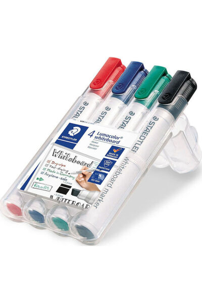 Staedtler Λούμοκολορ Μαρκαδόροι Πίνακα 0,6 χιλ. Σετ 4 Τεμαχίων