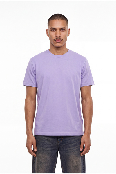 Machinist Men's Basic Relaxed Thin Cotton T-Shirt Lilac
