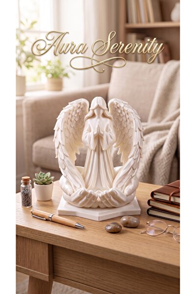 uAmor Aura Serenity Koruyucu Melek Heykel Biblo Dekoratif Obje 3 Farklı Renk ...