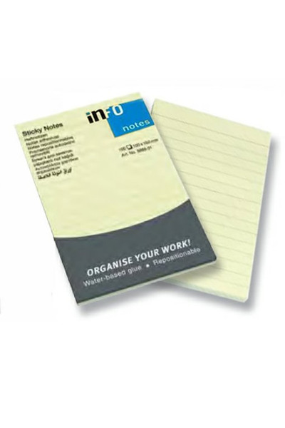 MC Micostore Notes adeziv 100*150 galben liniat 100 file info notes