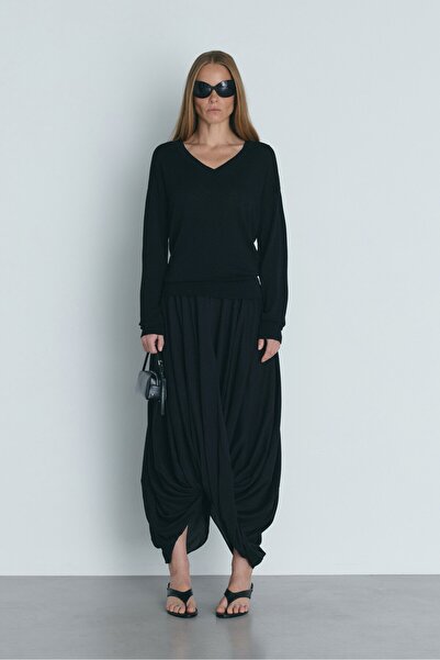 Suud Collection Black Royan Shalwar Skirt