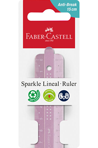 Faber Castell Χάρακας 15 εκ. αστραφτερός Faber-Castell