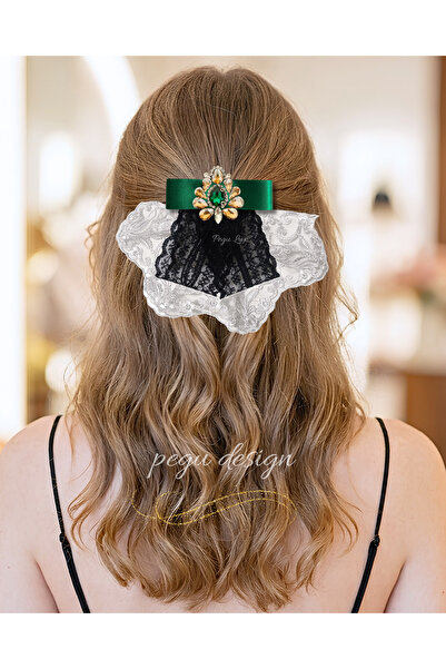 pegu baby collection Pegu Royale Lux Κλιπ μαλλιών με σχέδιο κόκαλου, για σχολ...