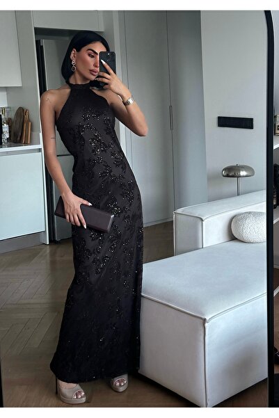 MEECY Rochie maxi premium din tul jacquard – Ediție limitată