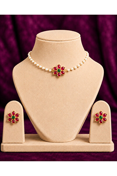Generic Floral Kemp Pearl Set