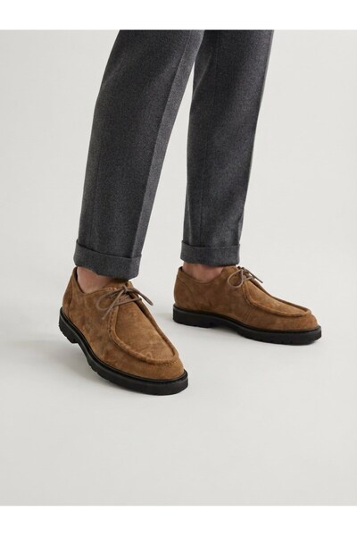 Hayo Men's 100% Suede Lace-Up Genuine Leather Casual Classic Shoes