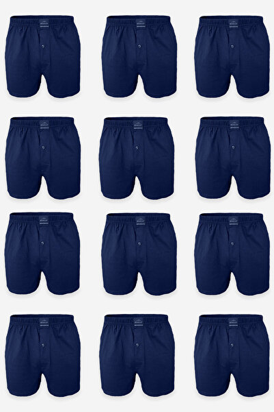 Malabadi Men's Navy Blue 12-Piece Premium Collection Wide Fit Modal Large Siz...