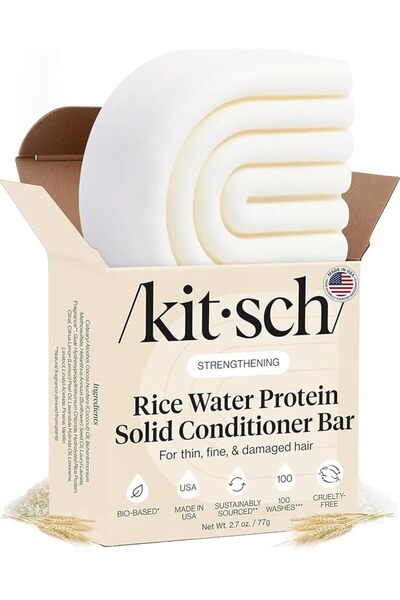 Kitsch Rice Water Hair Conditioner Bar for All Hair Types, Organic, Natural S...