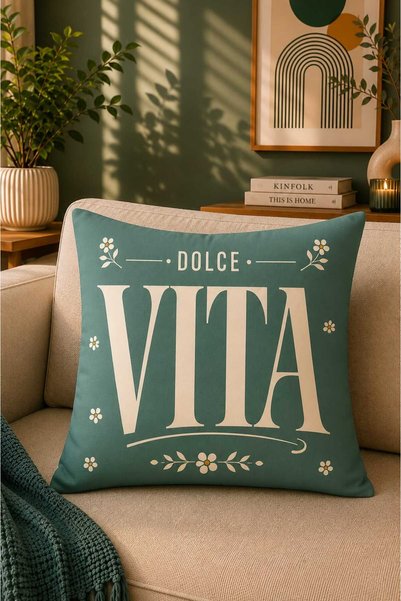 Pillow Home 2-Pack Dolce Vita & Stylish Dog Patterned Digital Printed Decorative Throw Pillow Covers