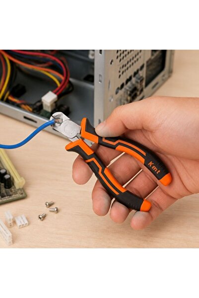 KMT Tools Μίνι πένσα κοπής 105 χιλ., σφυρήλατο επινικελωμένο σώμα, αντιολισθη...