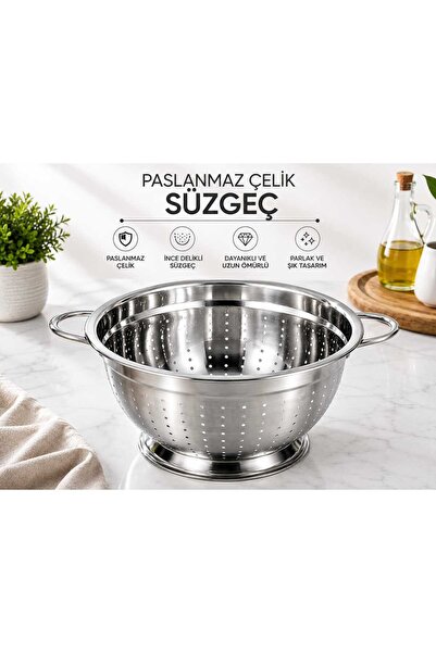 BYKARDELEN Stainless Steel Strainer |   Kulplu |   Durable and Stylish Design |