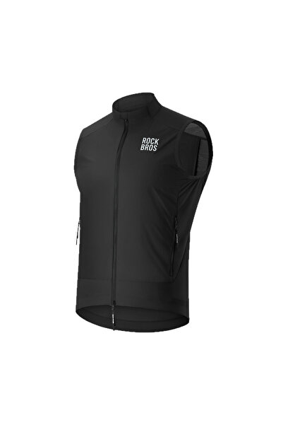 ROCKBROS Vestă de ciclism YDMJ003, Antivânt, Respirabilă, UPF50+, XL, Negru
