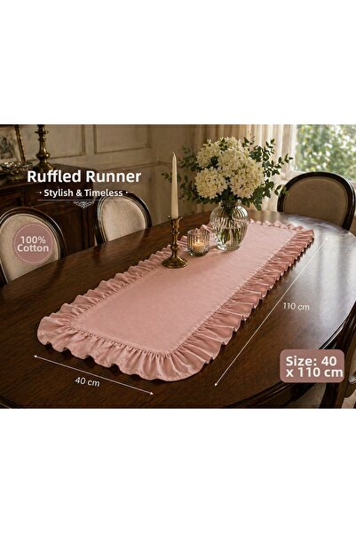 Violacasa Natura Τραπεζομάντηλο με βολάν 40x110εκ. |   Διακόσμηση |   Παρουσί...