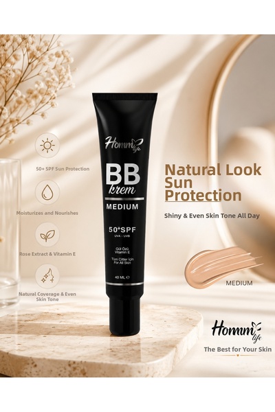 homm bitkisel Homm Life Bb Cream Medium 50 + Spf 40 ml