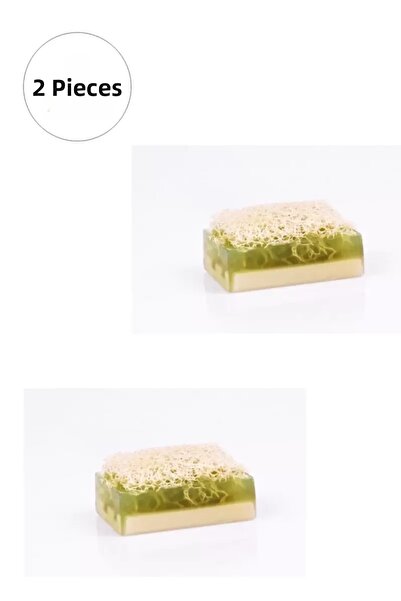 Mestore 2 Pieces Natural Pumpkin Fiber Tea Tree Soap