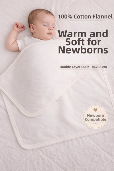 LİFA KİDS Multi-Purpose Newborn Combed Cotton Baby Blanket Baby Cover Double ...