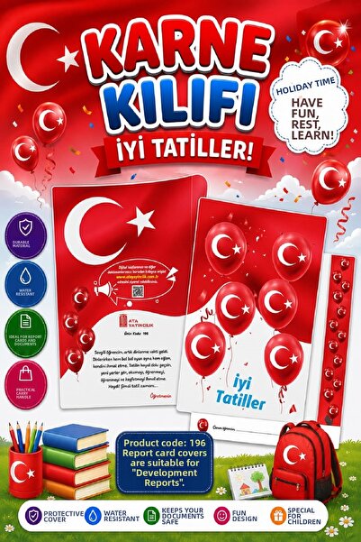 Ata Yayıncılık Θήκη για έντυπα εγγράφων Ata για Προσχολικά και Δημοτικά Σχολε...