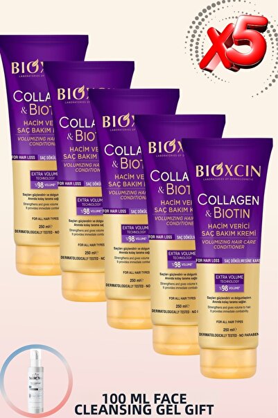 Bioxcin Collagen & Biotin Conditioner for Volumeless and Thin Hair 250ml 5 Pc...