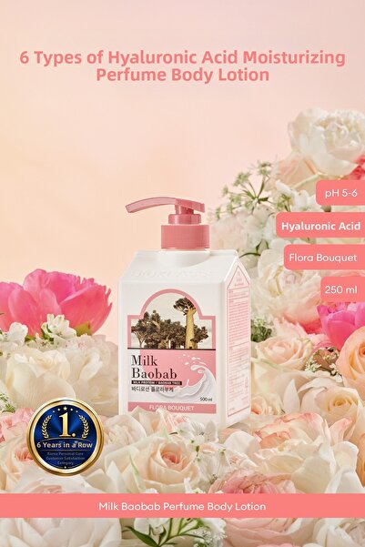 Milk Baobab لوشن معطر للجسم يرطب البشرة بحمض الهيالورونيك (فلورا بوكيه)