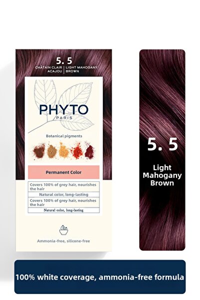 Phyto Permanent hair dye PARIS PHYTOCOLOR 5.5 light chestnut mahogany 1 pc