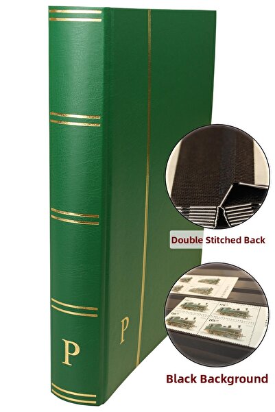 PULKO HistorY 1970 Stamping Notebook Classic, 32 Sheets, 64 Pages, A4+, Black...