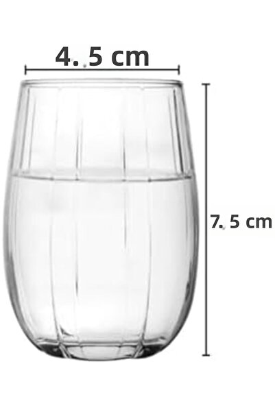 Yıldızan Tamgün Linka 18 Piece Water, Soft Drink, Coffee Side Glass Set Tamgü...